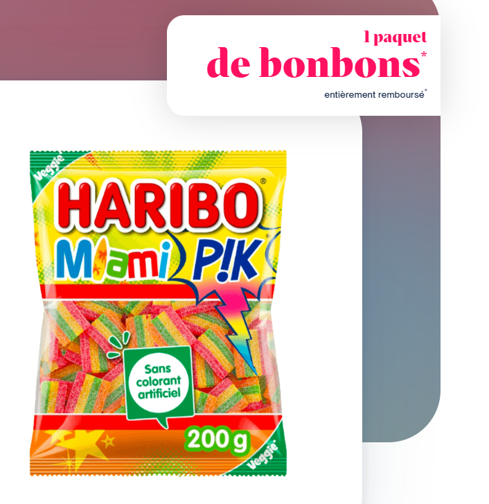 1 paquet Haribo Pik 100 % remboursé.png