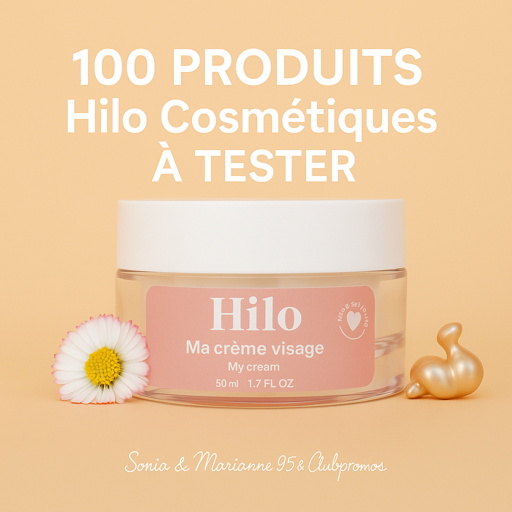 Bon plan beauté : devenez ambassadeur Hilo Cosmétiques et testez gratuitement 100 soins visage bio, naturels et made in France. Offre test produit à saisir, crème visage à l'Aloe Vera.