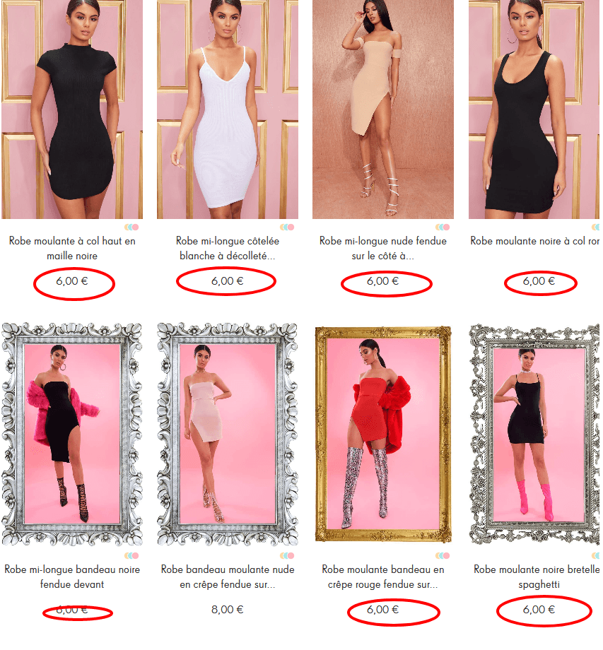 50 Robes Pour 6€   6€ Robe PrettyLittleThing.fr.png