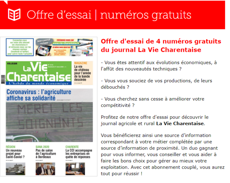Abonnement - Offre d essai gratuit au journal La Vie Charentaise Etape 1 2.png
