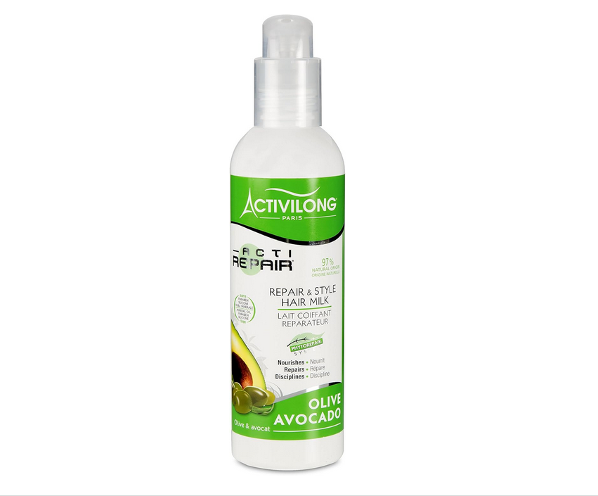 Activilong Actirepair Lait de Coiffage Réparateur aux Huiles d'Olive et Avocat Bio 240 ml.png