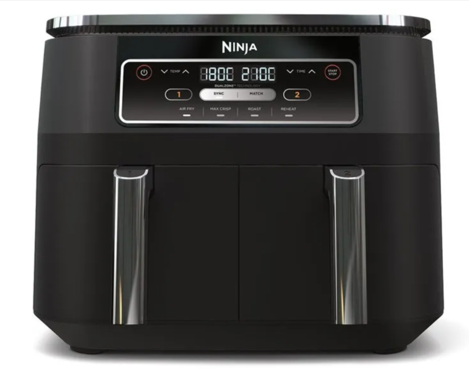 Air fryer Ninja Foodi AF200EU double cuve 7,6L friteuse sans huile cuisson rapide croustillant bon plan Cdiscount électroménager cuisine