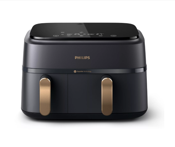  Friteuse sans huile Philips Airfryer Series 3000 double bac 9L connectée chez Boulanger