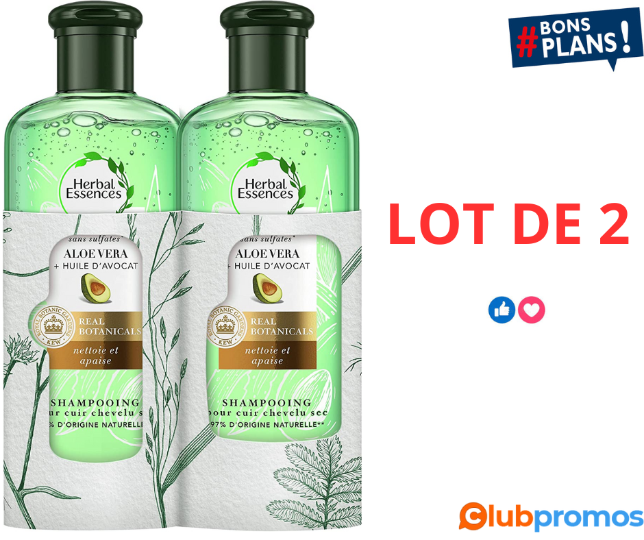 Amago - Torchons (Lot de 10), Herbal Essences Pure Aloe Vera Et Huile D’Avocat Shampoing Sans ...png