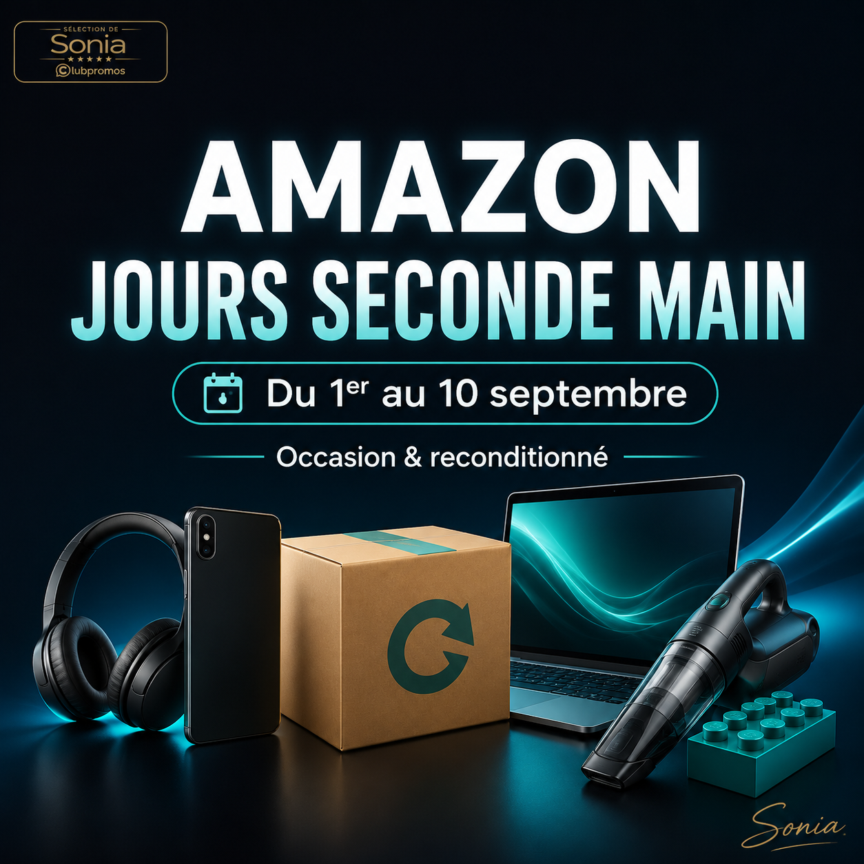 Amazon Jours Seconde Main 2026 avec promotions sur les produits d’occasion et reconditionnés du 1er au 10 septembre