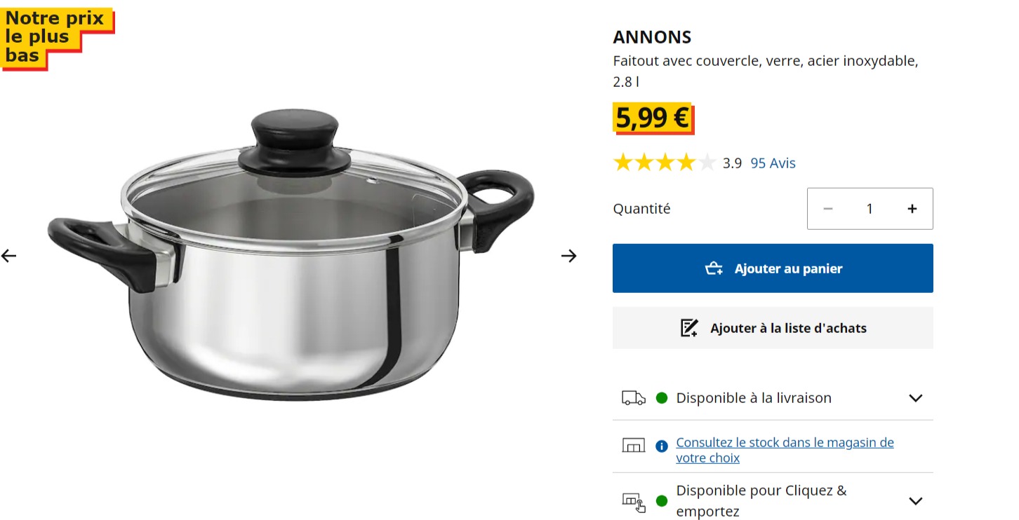 ANNONS Faitout avec couvercle - verre  acier inoxydable - IKEA.jpg