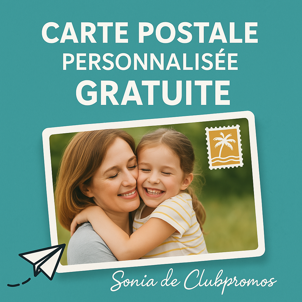 Carte postale gratuite via l'application Leclerc Photo - Offre limitée aux 3 000 premiers clients - Format 10x15 cm avec frais d'envoi inclus