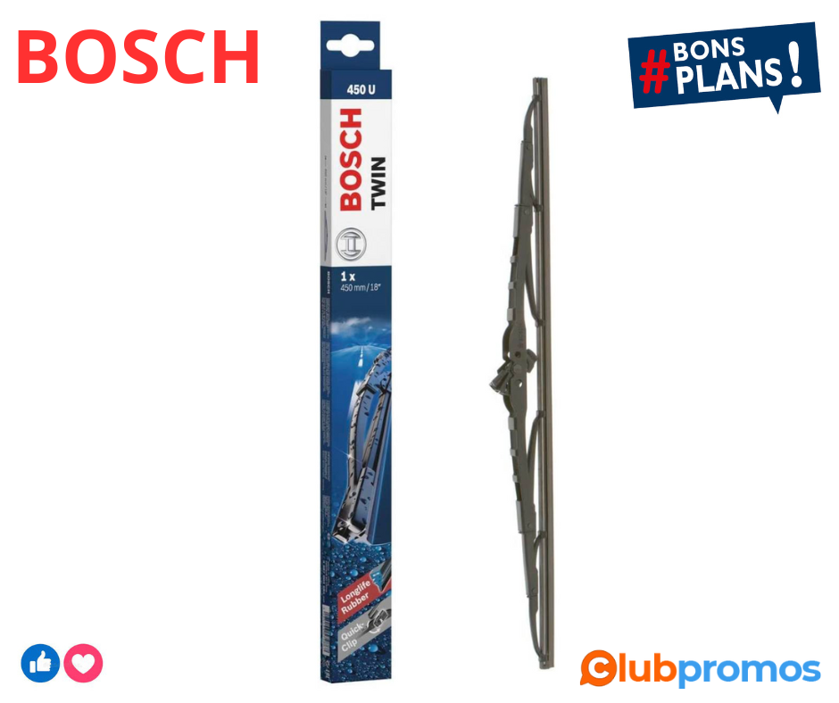 Balai d'essuie-glace avant Bosch Twin 450U - Longueur 450mm.png