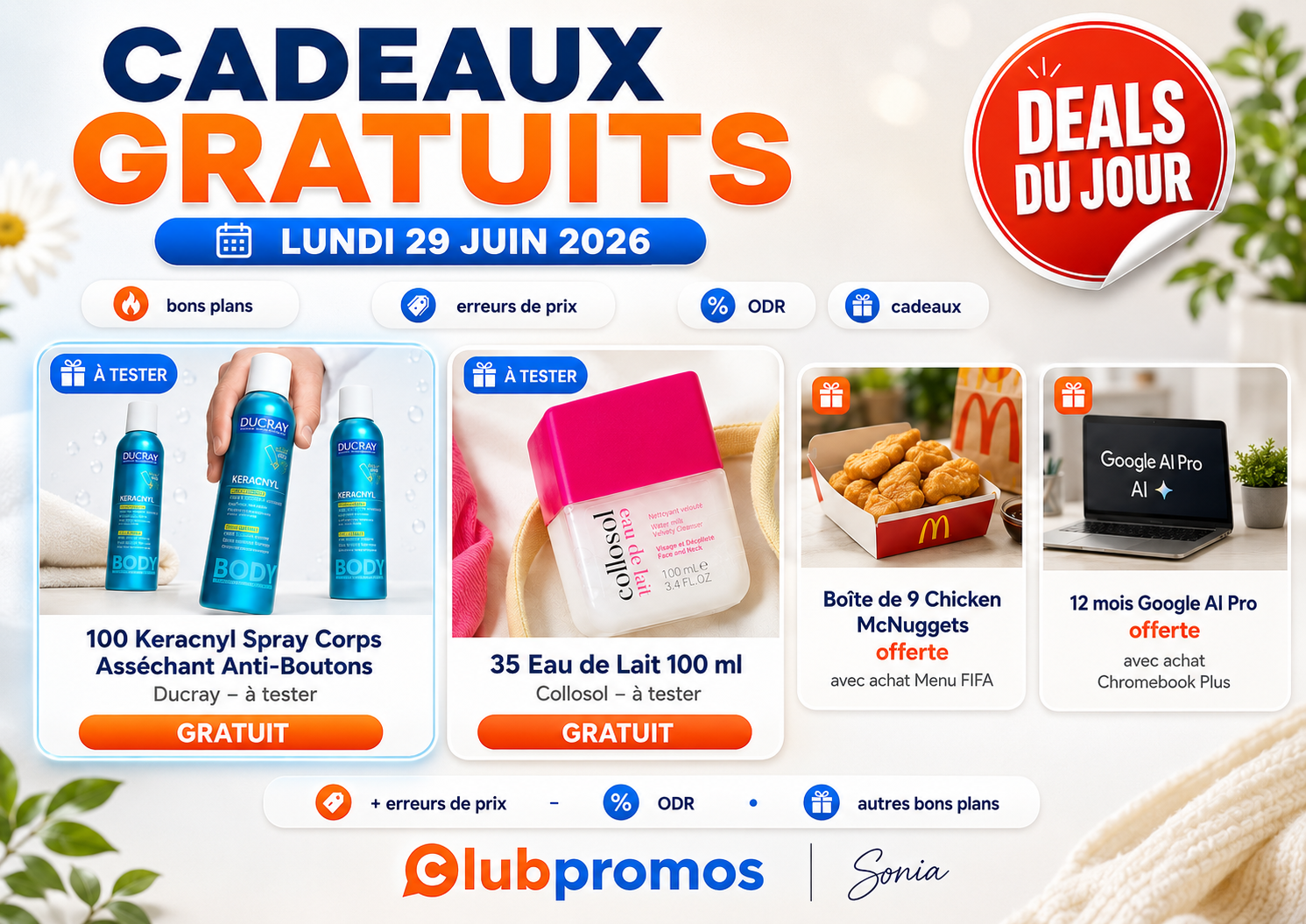 banniere-cadeaux-gratuits-bons-plans-29-juin-2026-keracnyl-collosol-mcdonalds.png