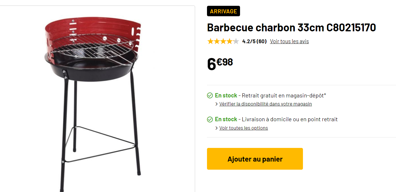 Barbecue charbon 33cm C80215170 - Electro Dépôt.png