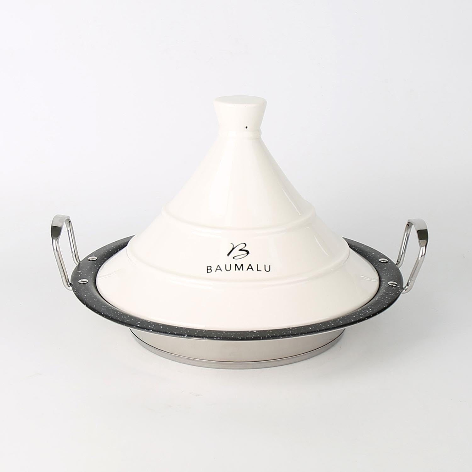 Baumalu Tajine inox 30 cm avec couvercle céramique blanc – compatible tous feux dont induction...jpg