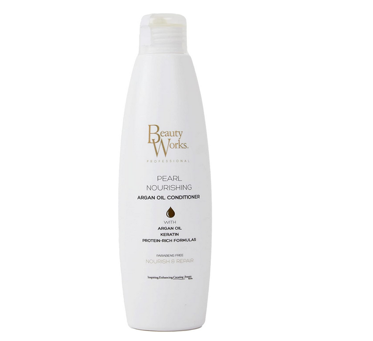 Beauty Works Pearl Après-shampoing nourrissant à l'huile d'argan 250 ml sans SLE et sans paraben.png
