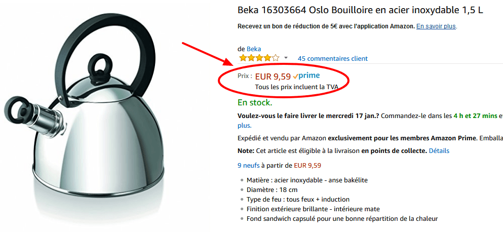 Beka 16303664 Oslo Bouilloire en acier inoxydable 1 5 L  Amazon.fr  Cuisine   Maison.png