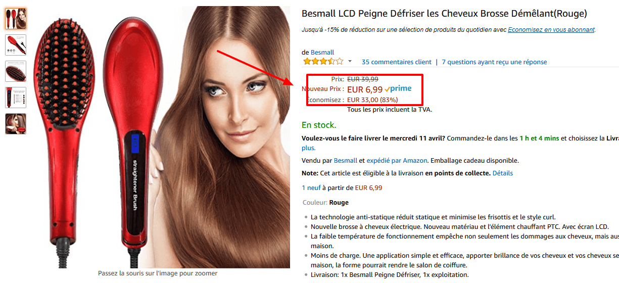 Besmall LCD Peigne Défriser les Cheveux Brosse Démêlant Rouge Amazon.fr Beauté et Parfum(1).png Besmall LCD Peigne Défriser les Cheveux Brosse Démêlant Rouge Amazon.fr Beauté et Parfum(1).png