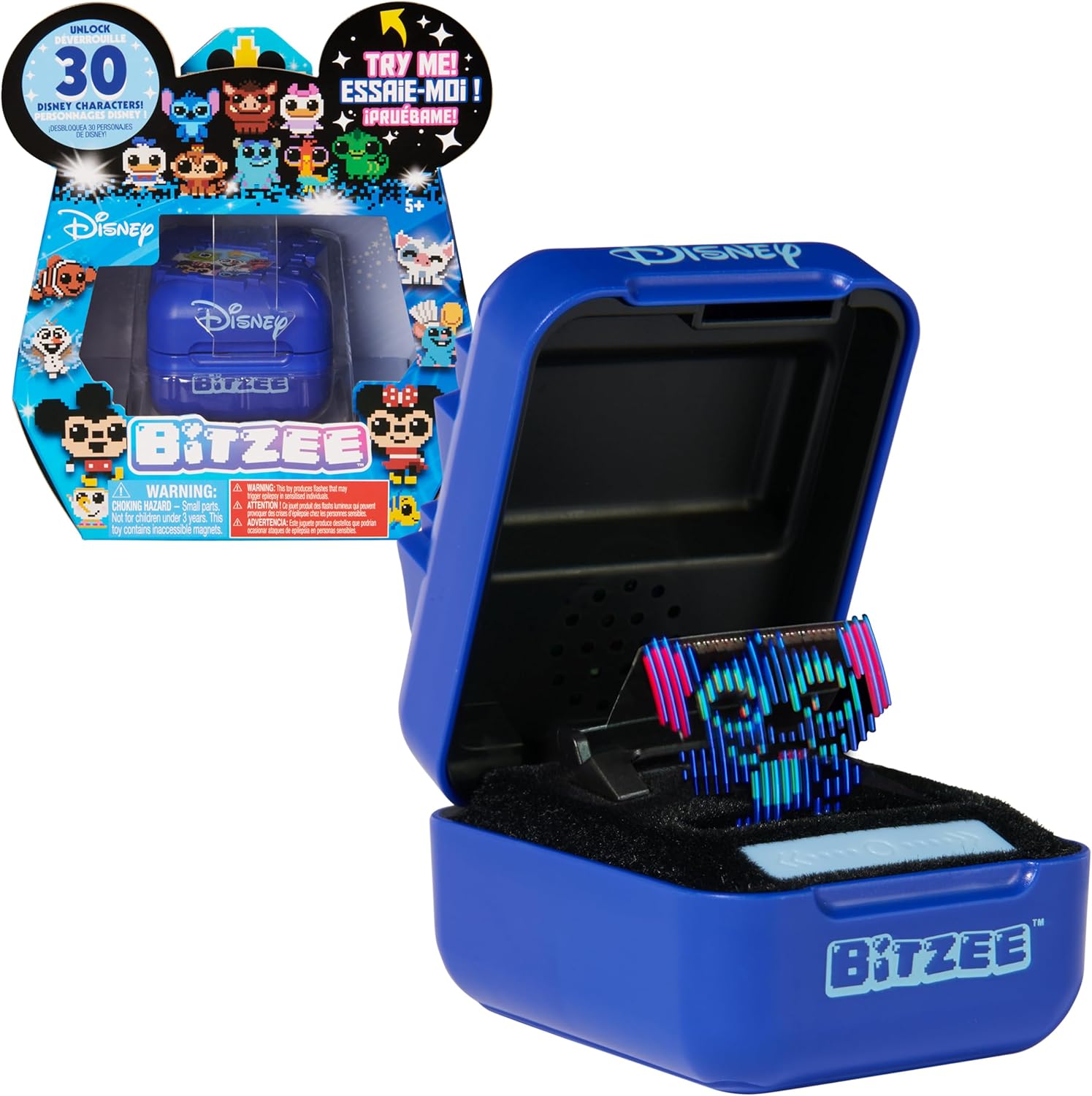  Bitzee Disney Mon Animal Interactif 3D – 30 personnages Disney et Pixar, jeu interactif bilingue pour enfants, avec animations et scènes magiques.