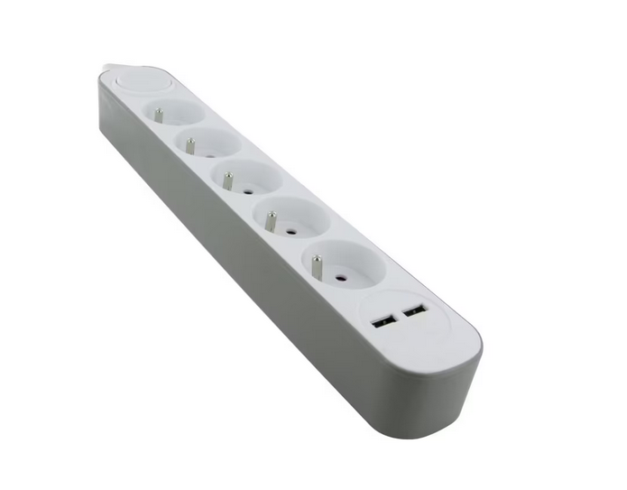Bloc Multiprise Chacon 5 Prises + 2 USB - 1.5 m.png