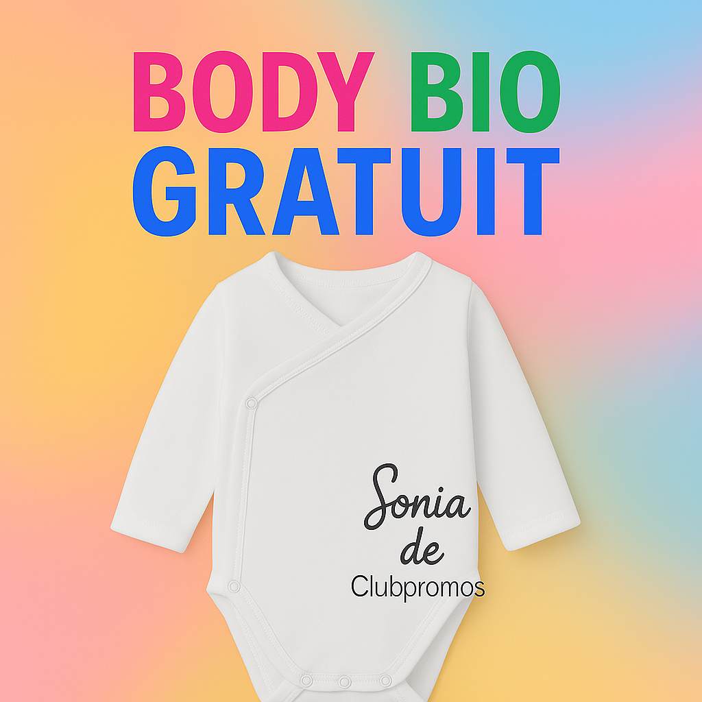 Body gratuit pour bébé chez Zeeman - Confort et qualité en coton biologique