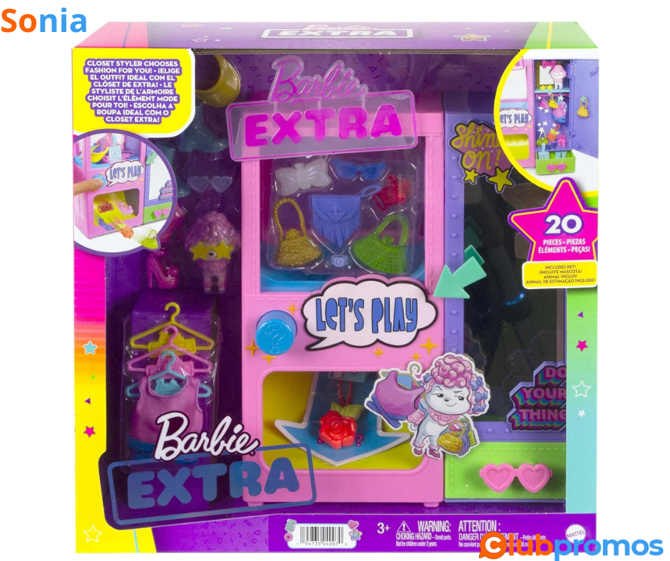 Bon plan amazon Bon Plan Barbie Extra Coffret Dressing Extra avec 20 éléments de Jeu.png