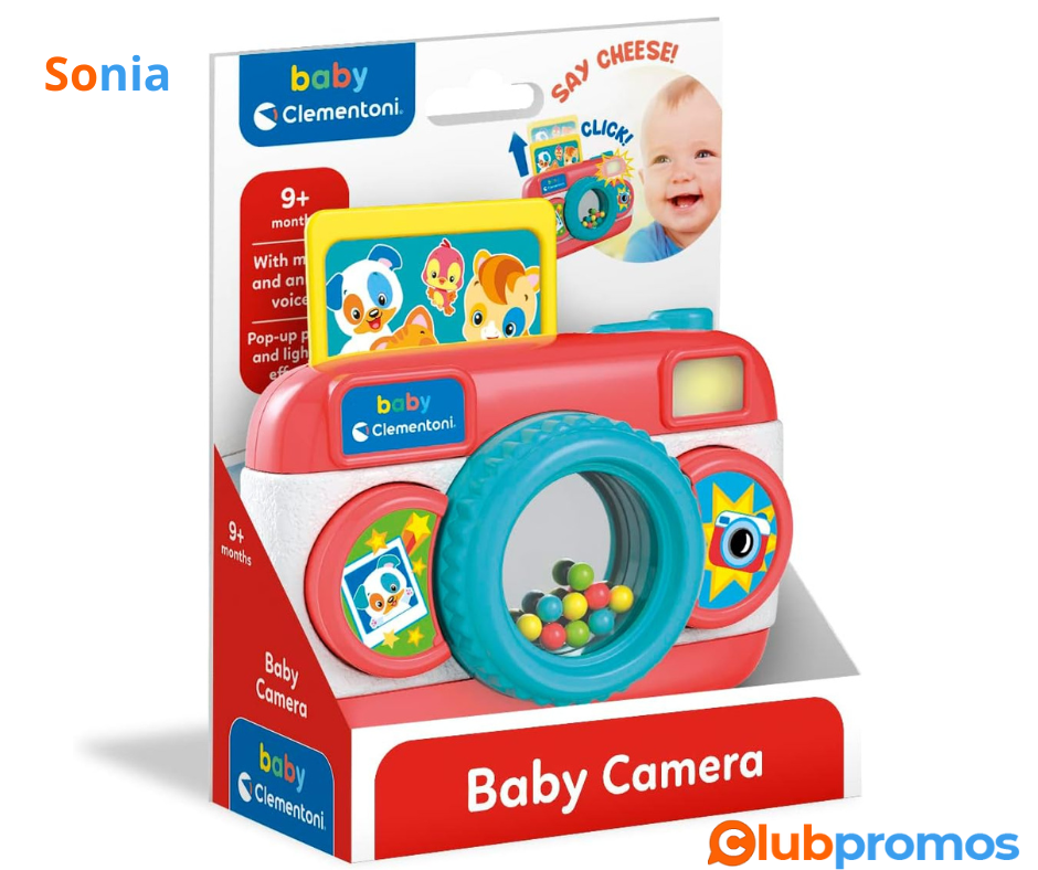 Bon Plan Amazon Clementoni Appareil Photo bébé, Premier âge, Jouet d'Éveil éducatif-10 Mois et...png