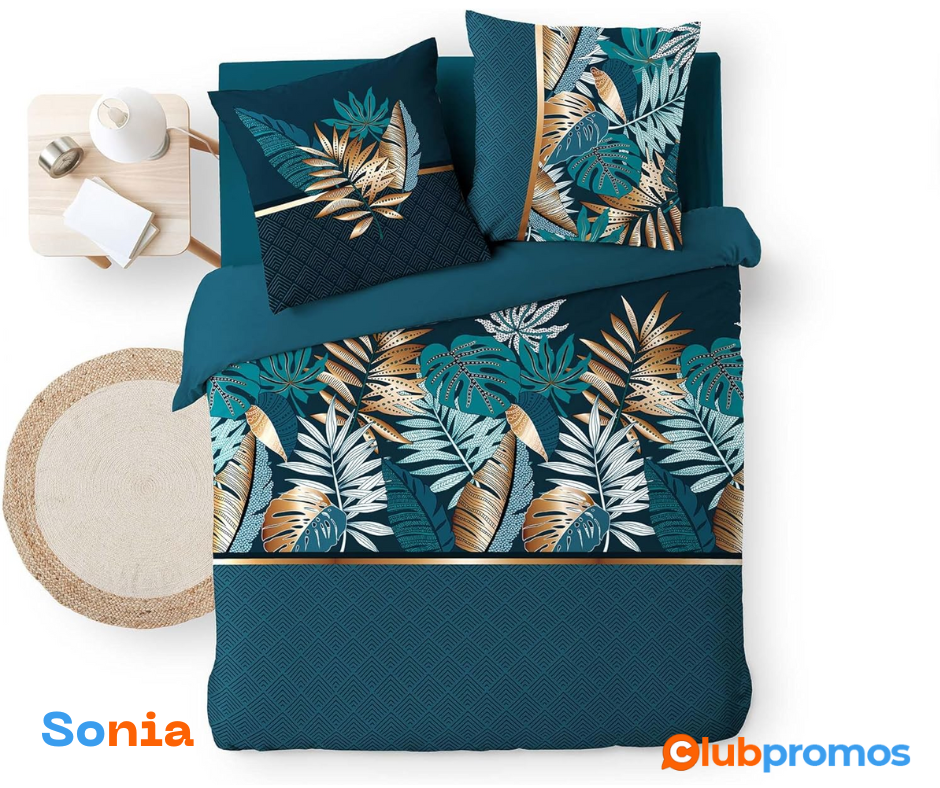 Bon plan amazon douceur d'intérieur, Parure 3 Pièces (240 x 220 cm) Alianor, 100% Coton.png