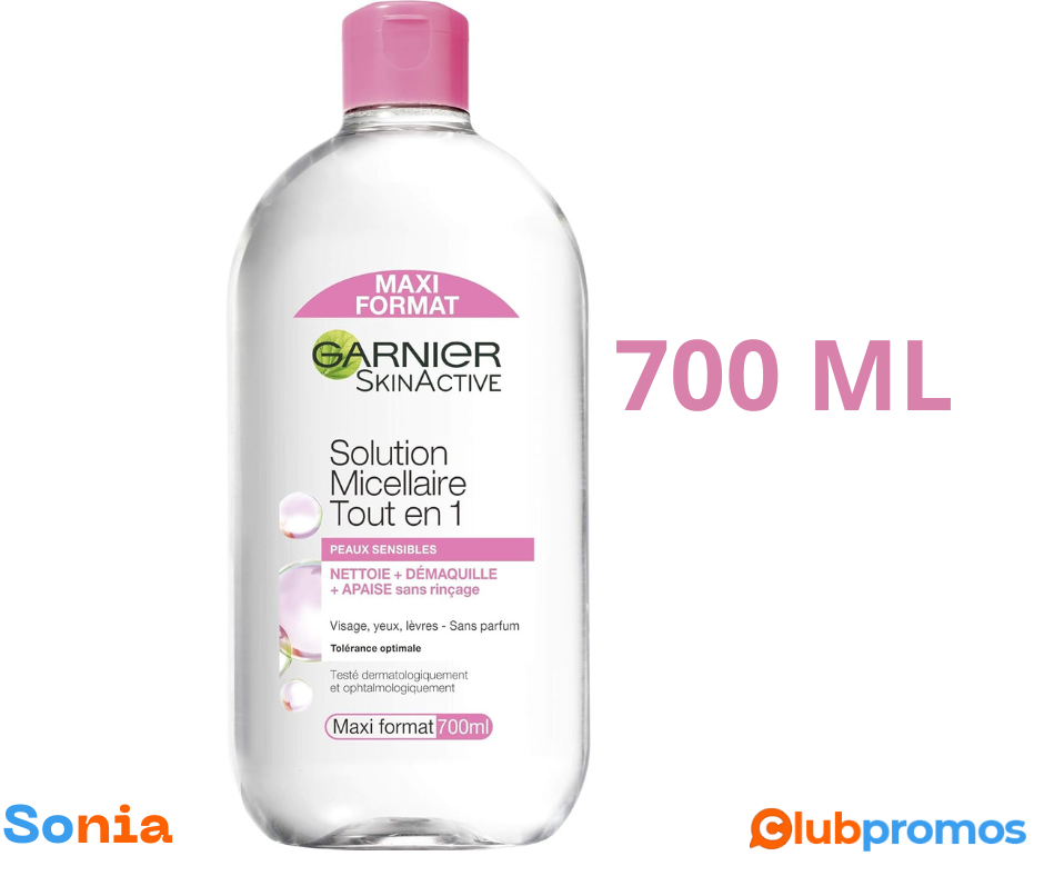 bon plan amazon Garnier - SkinActive - Solution Micellaire Tout en Un - Tous Types de Peaux Mê...png