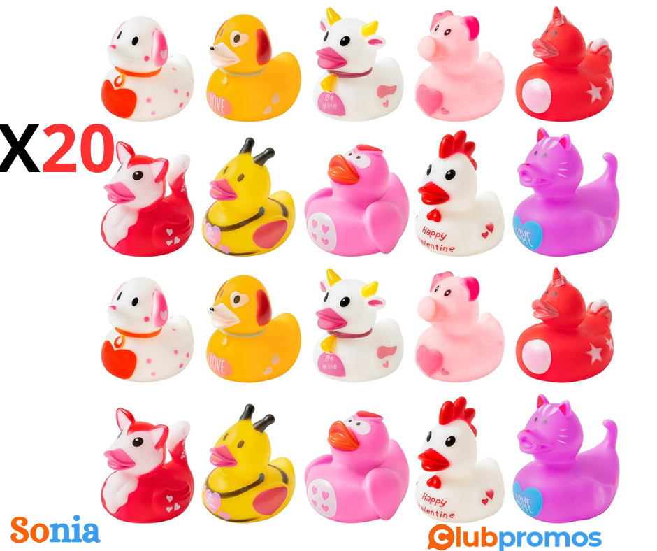 Bon plan amazon Haooryx Lot de 20 canards en caoutchouc sur le thème des animaux.png