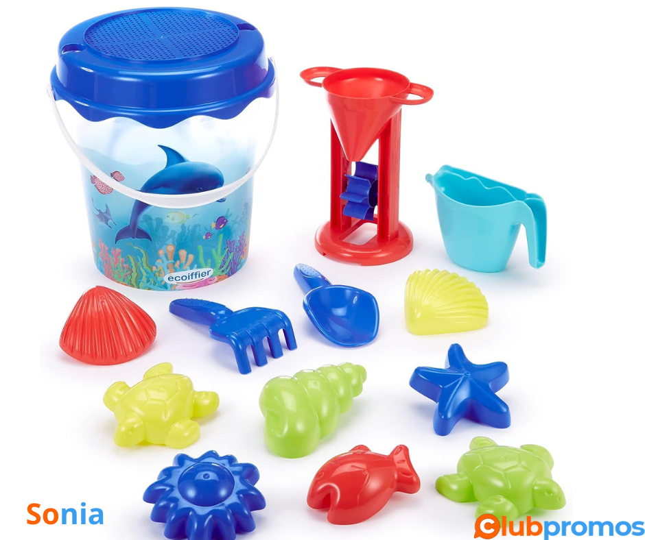 bon plan amazon Jouets Ecoiffier- Jouets ECOIFFIER-513-Seau Garni Transparent 21 cm Décor Daup...png