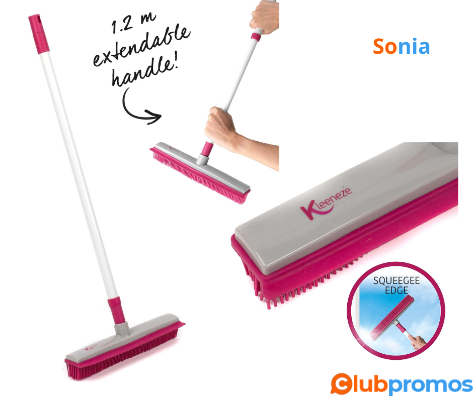 Bon plan Amazon Kleeneze KL065315EU Lift & Trap Balai à Tête en Caoutchouc, Brosse à Plancher ...png