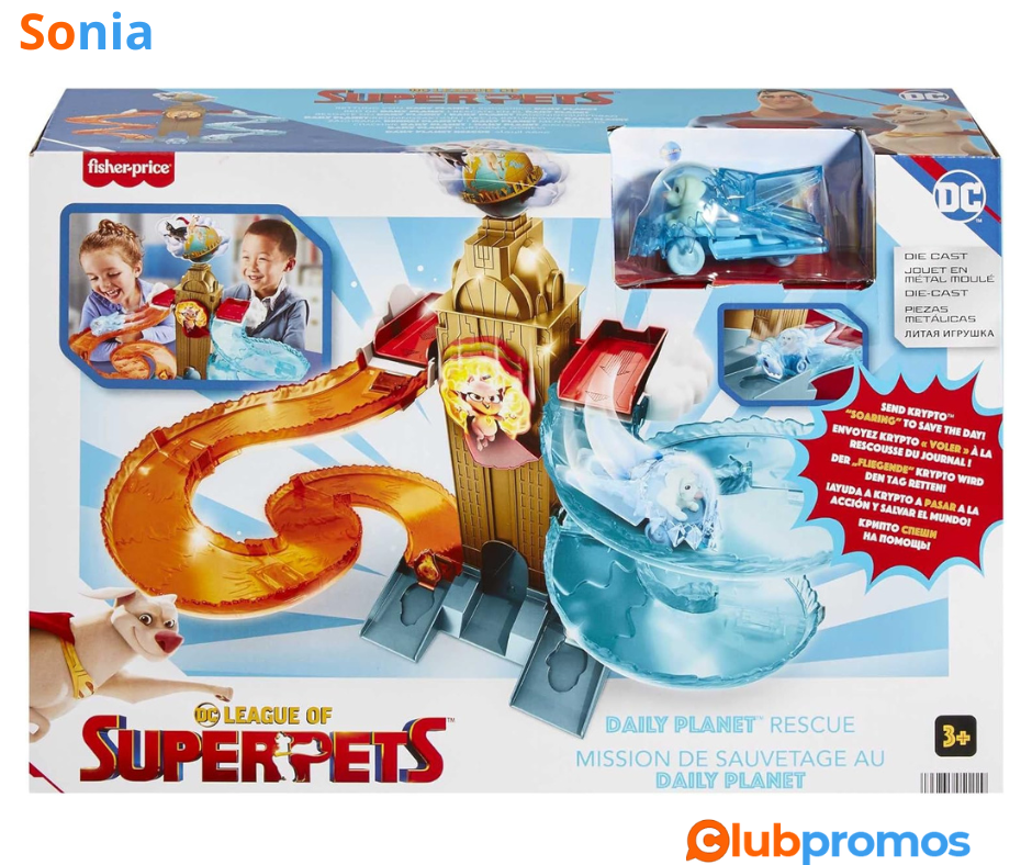 Bon plan amazon Krypto Super Chien, Coffret Mission de Sauvetage au Daily Planet, Circuit avec...png