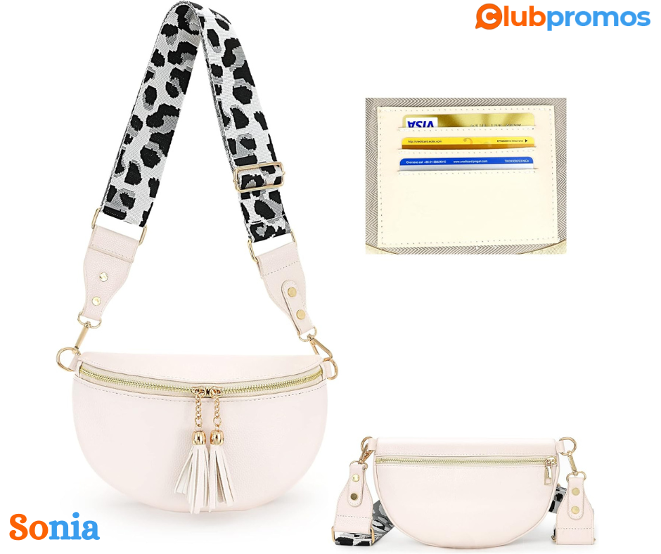 bon plan amazon LANXINGLUO Sac Banane Femme Blanc Sac bandoulière Femme Petit Sac a Main Femme...png