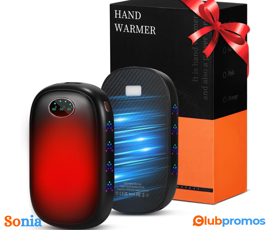 bon plan amazon Lot De 2 Chauffe Mains électriques Rechargeables, 10000 Mah - 3 Modes De Chauf...png