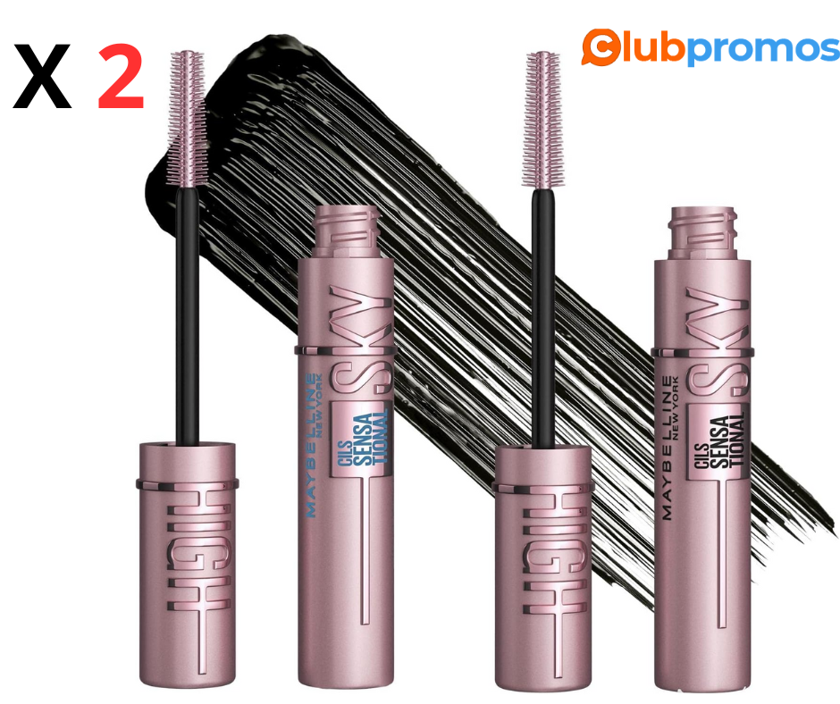 bon plan Amazon Lot de 2 Mascaras Volume & Longueur - Sky High + Sky High Waterproof .png