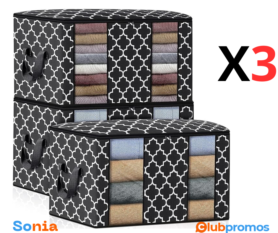 bon plan amazon Lot de 3 sacs Sac de Rangement Pliable,.png