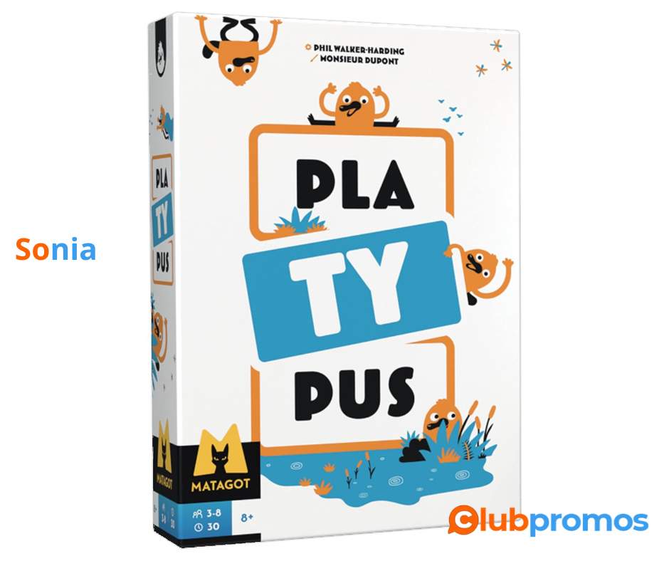 Bon Plan amazon Matagot - Platypus - Jeu de société - Jeu d'ambiance - A partir de 8 ans - 3 à...png