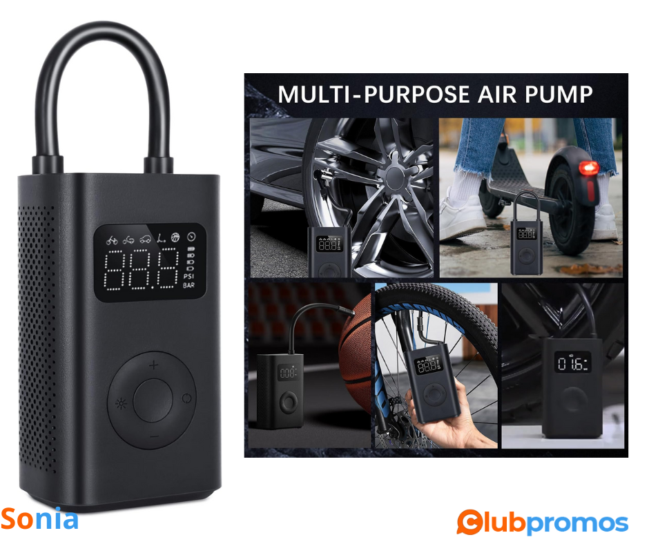 Bon Plan Amazon Mi Mijia Compresseur à Air Portatif 2 nd,Gonfleur Pneus Voiture Electrique,Air...png