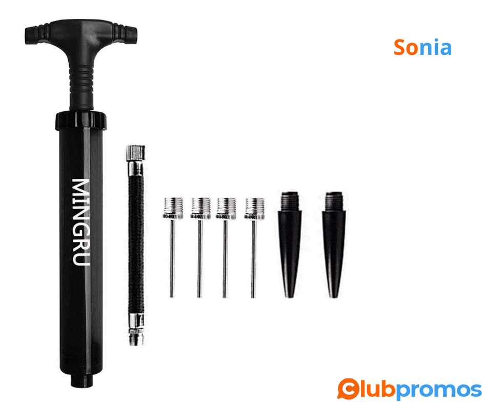 Bon plan Amazon MINGRU Pompe à Bille à Double Action pour Le Basketball, Le Soccer, Le Volleyb...png