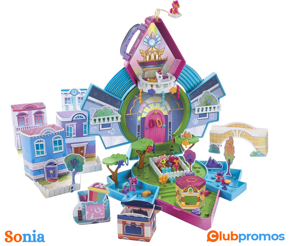 bon plan amazon My Little Pony Mini Monde Magique Mini Maison de Cristal, Coffret créatif avec...png