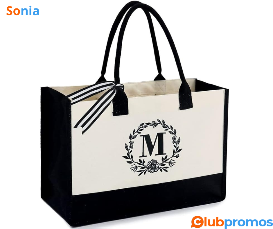 Bon Plan Amazon Okydoky Grand sac de plage avec fermeture éclair, poche intérieure, sac à band...png