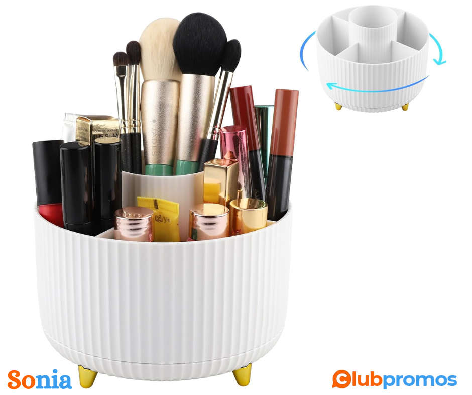bon plan amazon Organisateur Maquillage Rotatif, Mezzar 360° Rangement Produit de Beauté Rotat...png