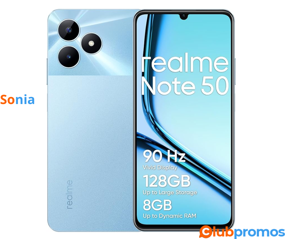 Bon Plan Amazon realme Smartphone Note 50 4G 4+128GB, Écran Lumineux 90 Hz, Appareil Photo ave...png