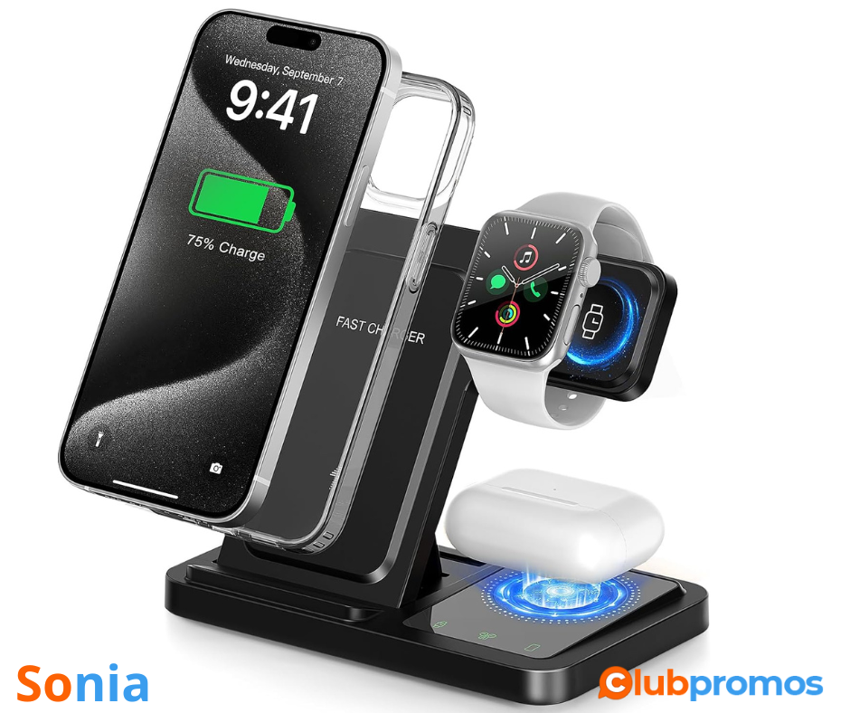 bon plan amazon SIZCVB Chargeurs Induction 3 en 1 Compatible .png