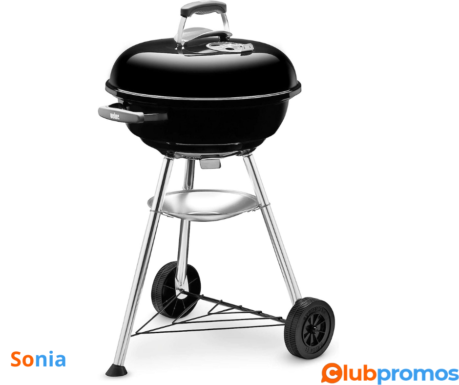 Bon Plan Amazon Weber Barbecue à Charbon Compact Kettle 47cm - Barbecue à Couvercle, Trépied e...png