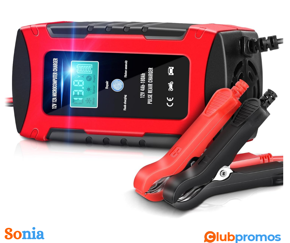 bon plan Amazon YDBAO Chargeur de Batterie Auto 12A 12V Chargeur de Batterie de Voiture Intell...png