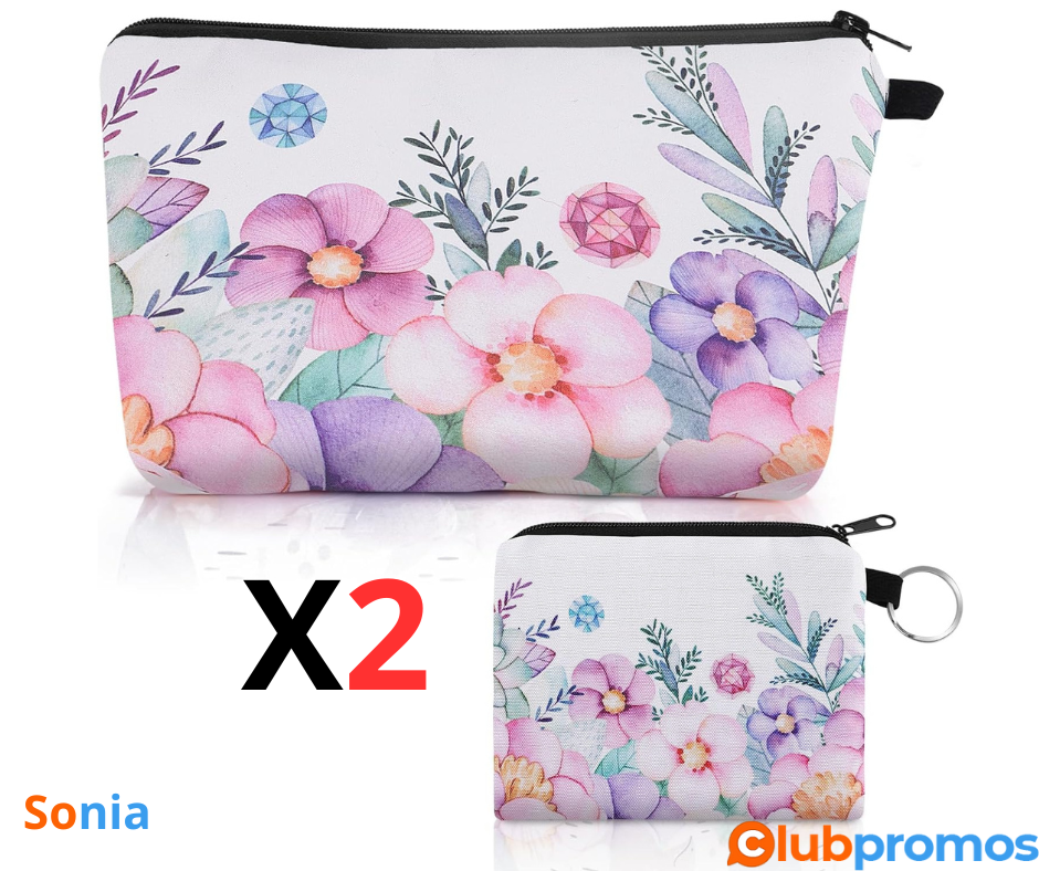 Bon Plan Amazon YUXIANLB Lot De 2 Trousses De Maquillage Et Porte Monnaie pour Femmes Et Fille...png