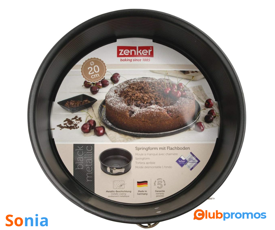 bon plan amazon Zenker 6500 Moule à manqué à charnière, moule à gâteau rond, Acier brillant, N...png