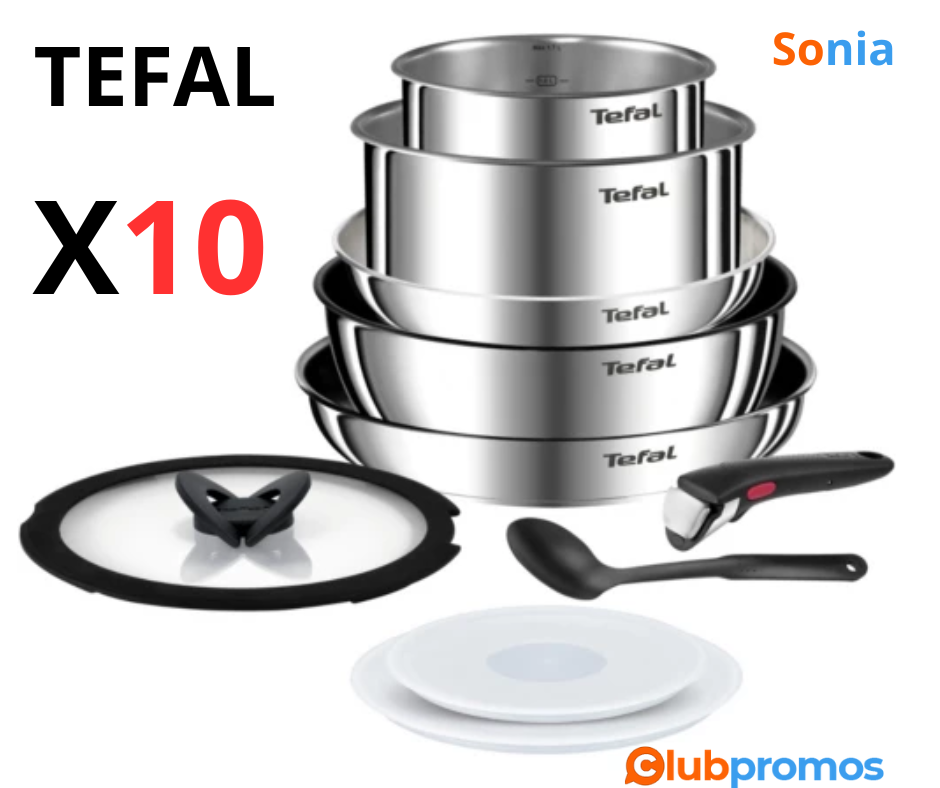 Bon Plan Batterie de cuisine Tefal Ingenio Emotion 10 pièces Offre Spéciale Prix 69,99€ au lie...png
