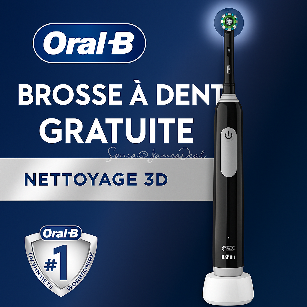 Brosse à dents électrique Oral-B Pro 1 offerte après remboursement fidélité + bon d'achat chez Carrefour le 12 juin 2025