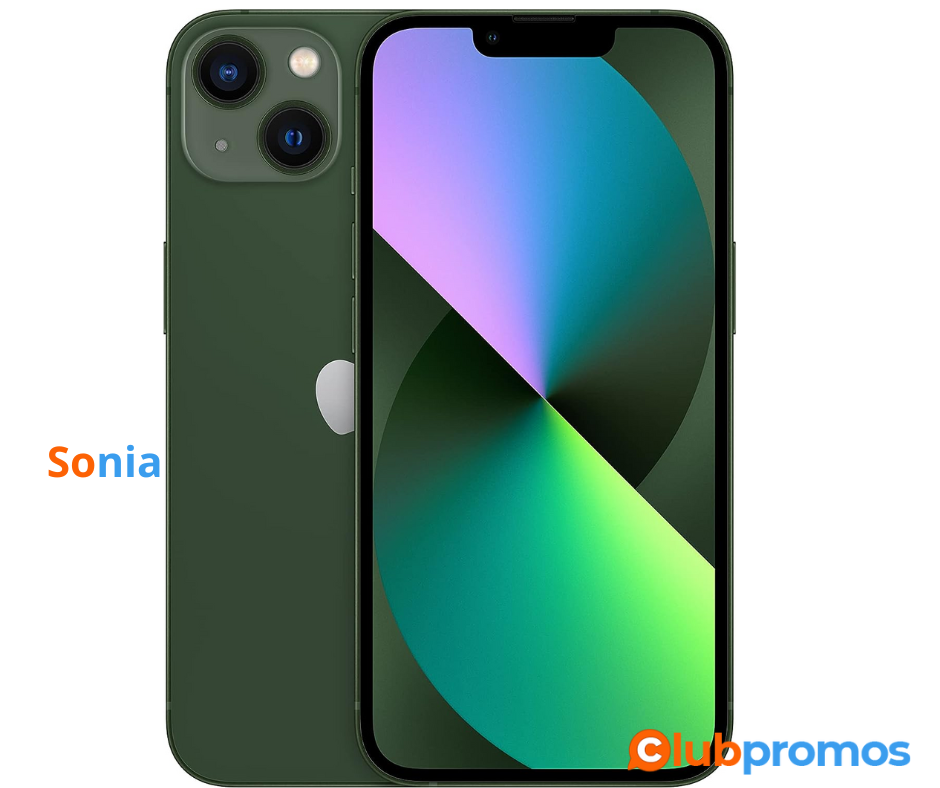 Bon plan Smartphone Apple IPhone 13 - 128Go, Vert.png