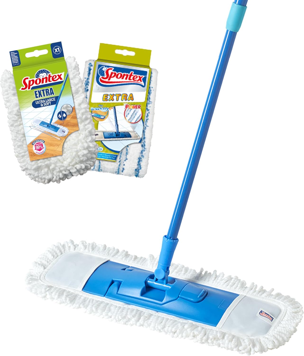 Découvrez le bon plan Spontex sur Amazon : Balai serpillère Extra plat, polyvalent et efficace, à seulement 13,29€ au lieu de 25,99€. Économisez 48% et nettoyez vos sols avec facilité.