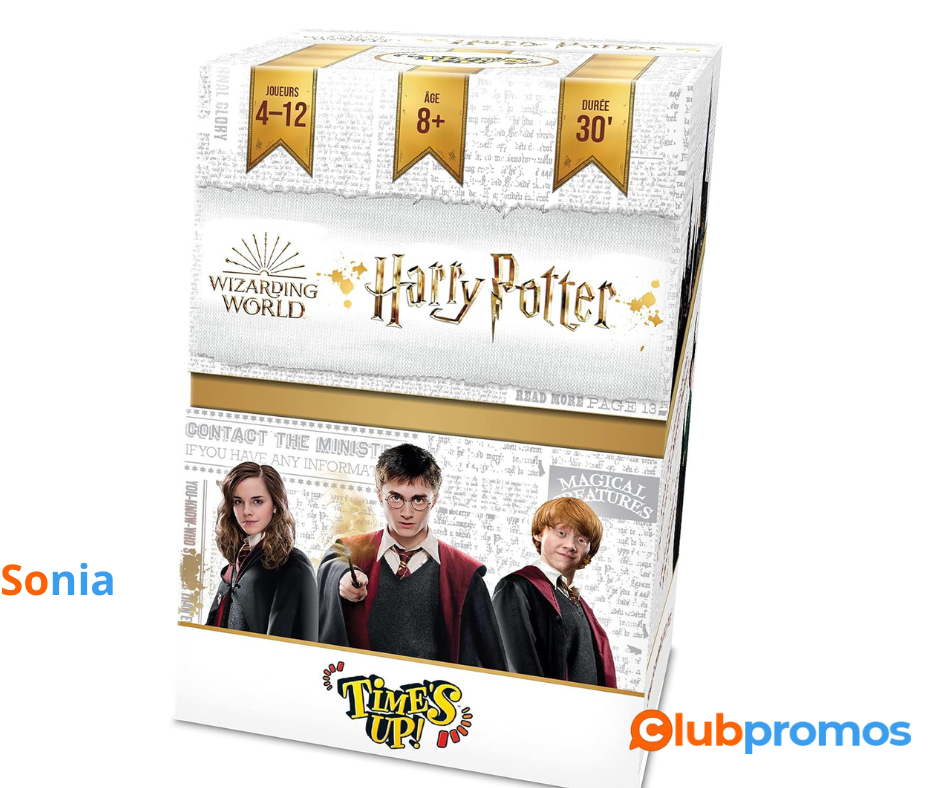 Bon Plan Time's Up! Harry Potter Jeu de société Repos Production Prix 9,28€ au lieu de 22,99€ ...png